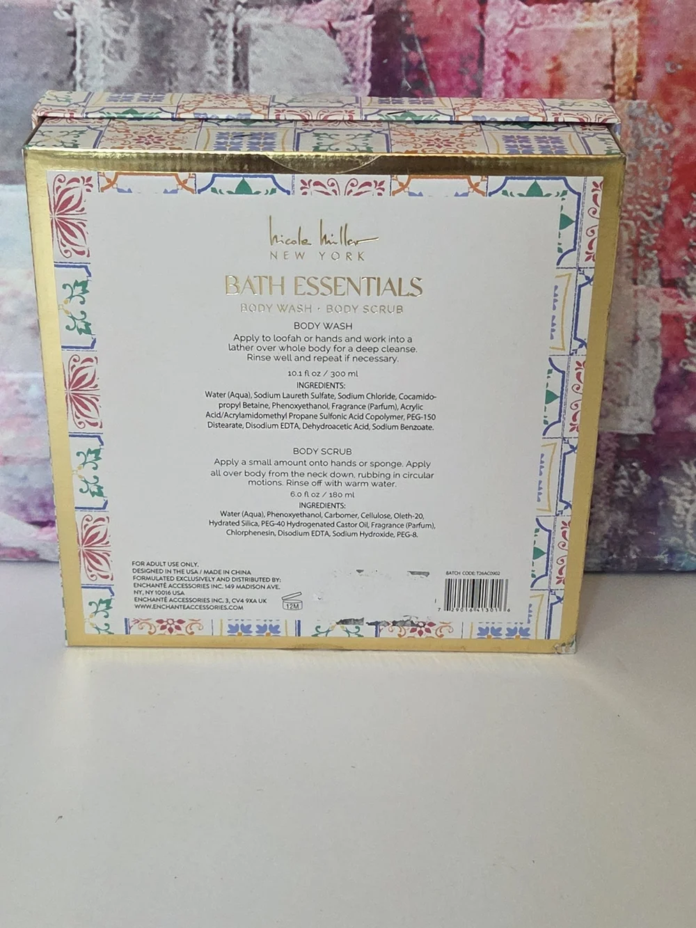 Nicole Miller NY Bath Essentials Gift Set NIB